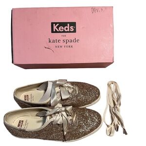 Keds For Kate Spade New York Champion KS Glitter Multi Shoes Sz 7 W